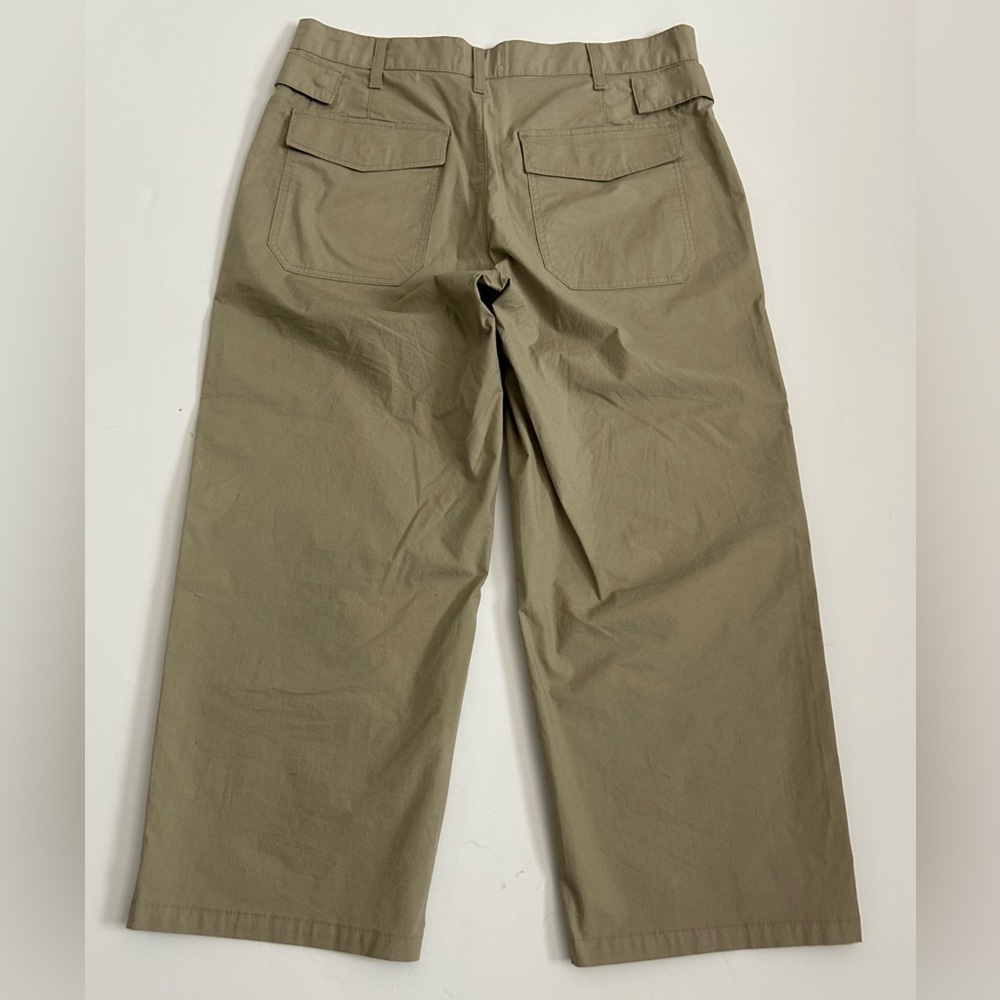 AGOLDE Daria Utility Pant Wide Leg High Rise Cropped in Drab Size 31 Women's - Picture 8 of 9